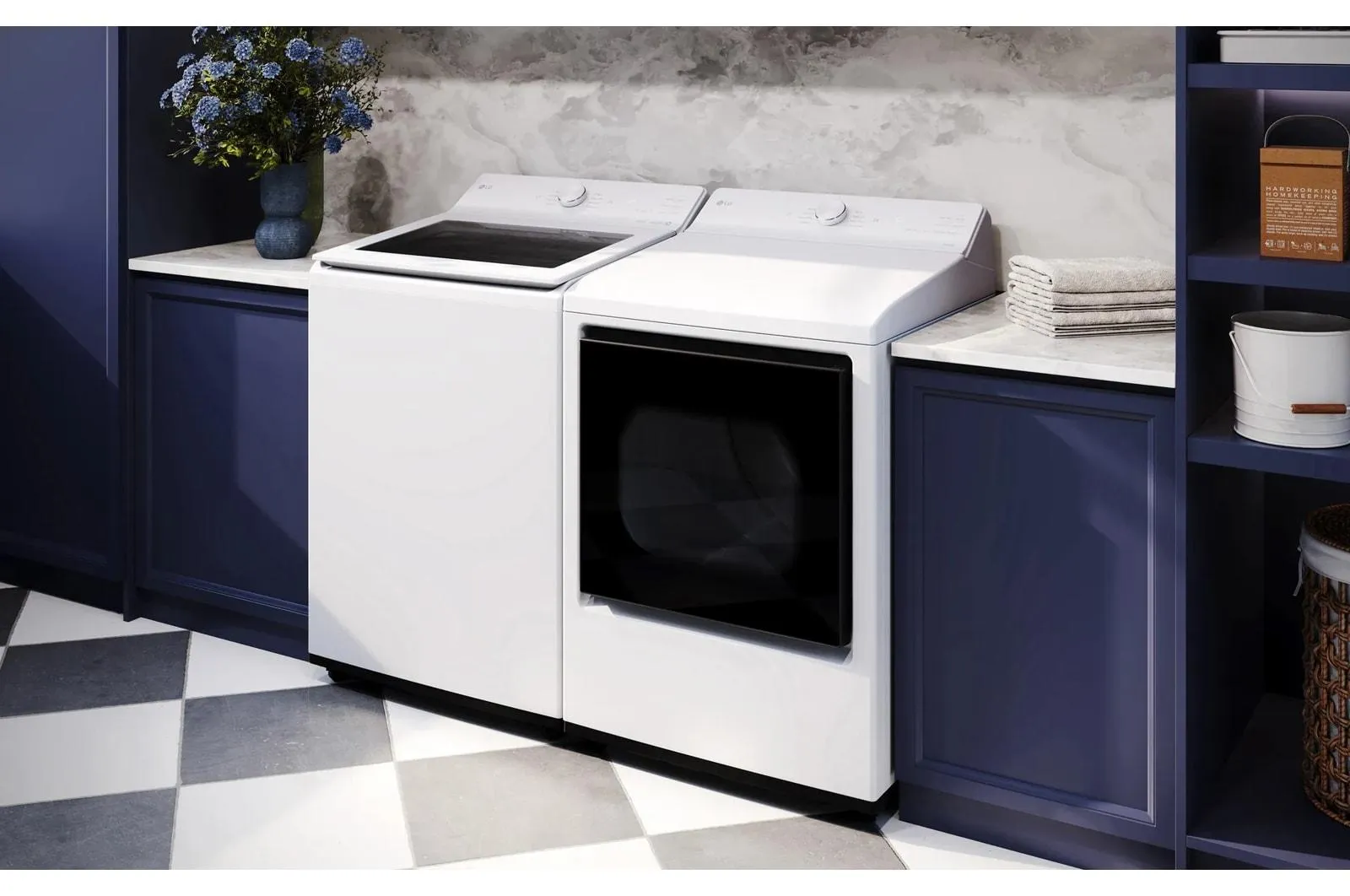 Lg WT8205CW 4.8 Cu. Ft. Mega Capacity Smart Top Load Washer With 4-Way Agitator, Easyunload&#8482; & Ai Sensing