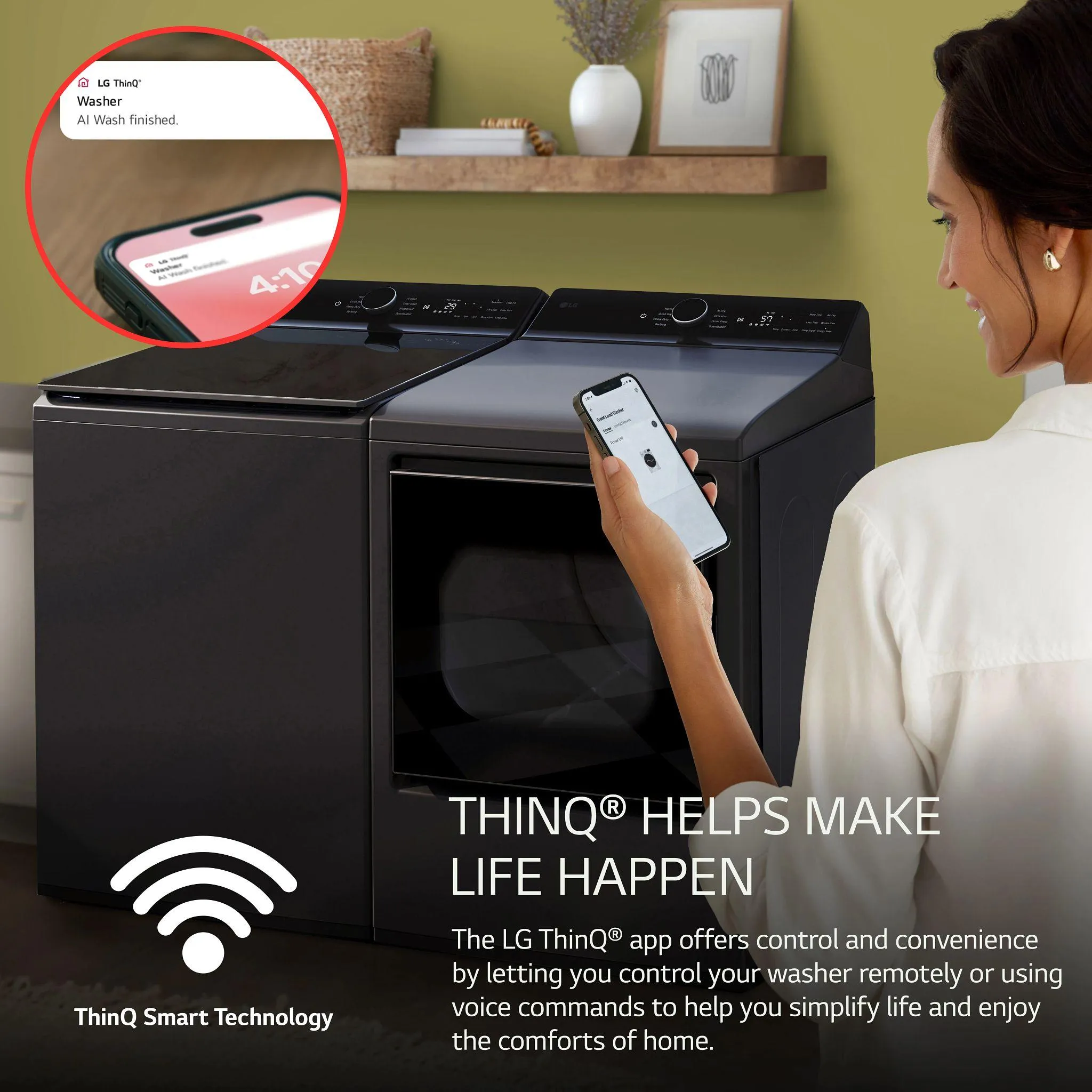 Lg WT8400CB 5.5 Cu. Ft. Mega Capacity Smart Top Load Washer With Easyunload&#8482; & Ai Sensing