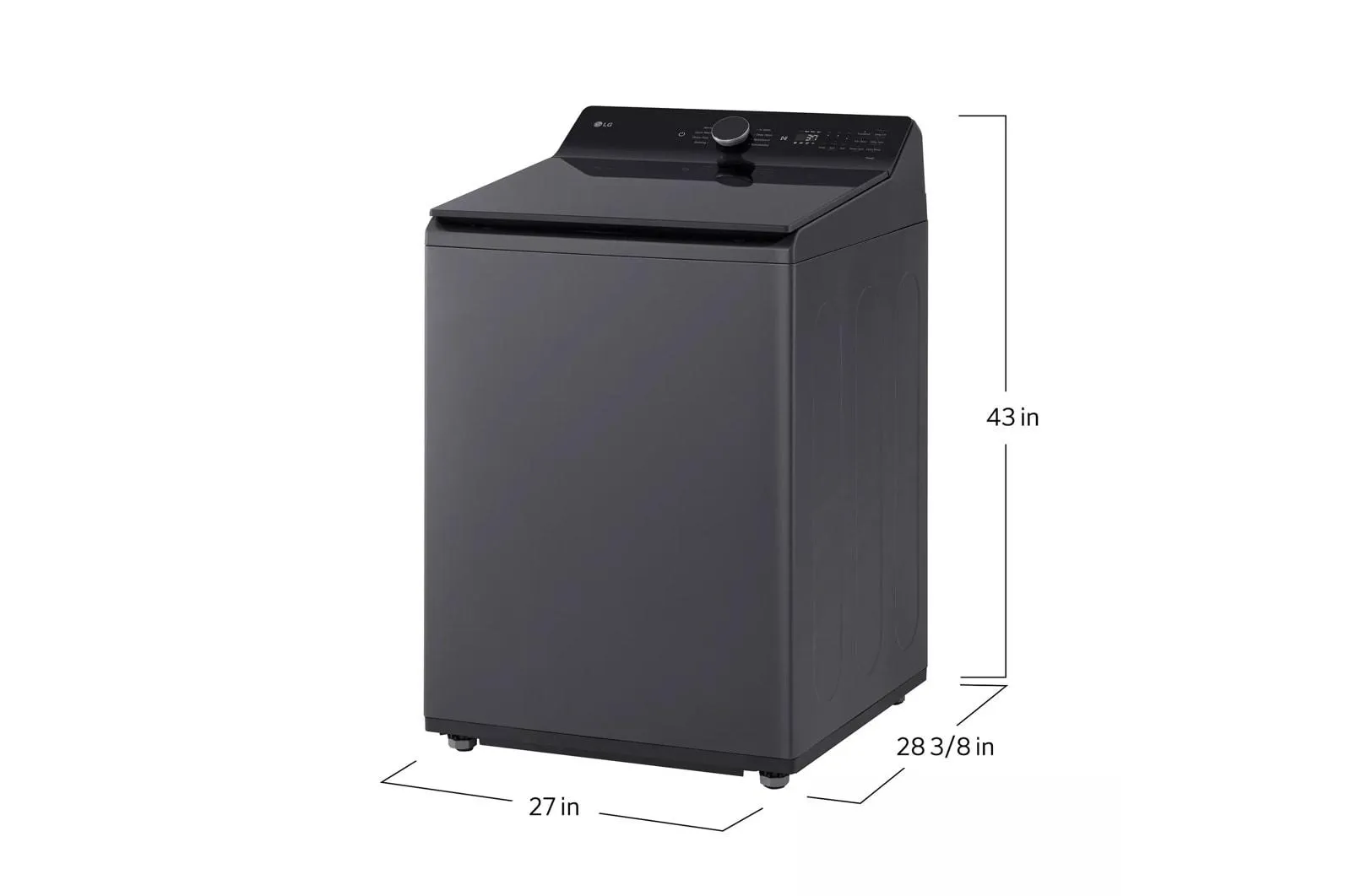 Lg WT8405CB 5.3 Cu. Ft. Mega Capacity Smart Top Load Washer With 4-Way? Agitator, Easyunload&#8482; & Ai Sensing