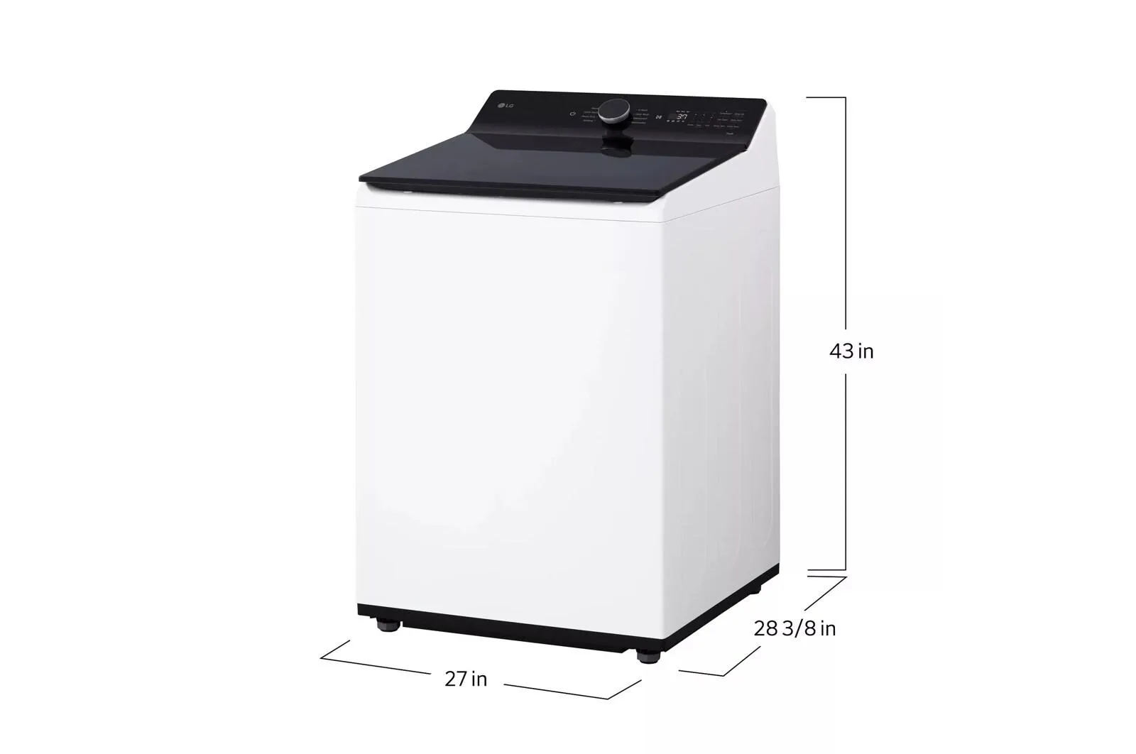 Lg WT8405CW 5.3 Cu. Ft. Mega Capacity Smart Top Load Washer With 4-Way? Agitator, Easyunload&#8482; & Ai Sensing