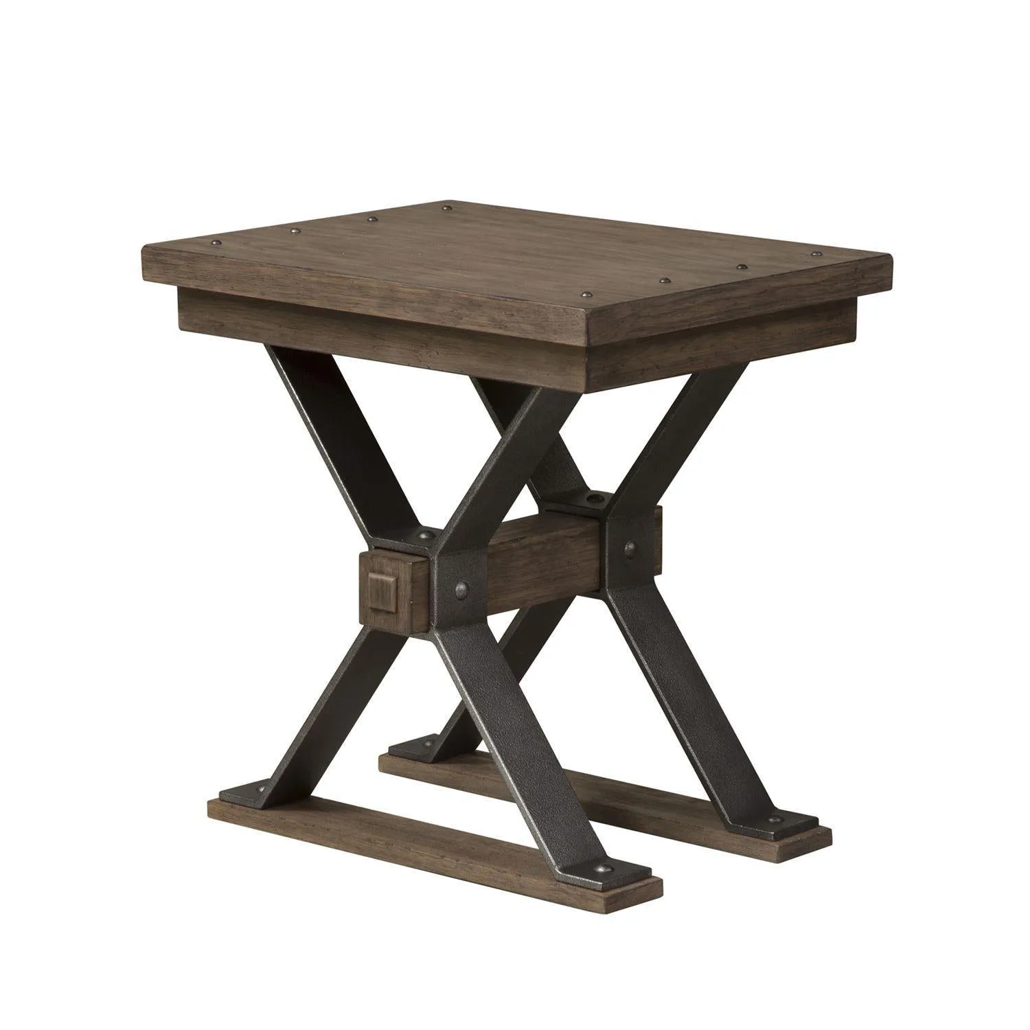 Liberty Sonoma Road Chair Side Table in Weathered Beaten Bark