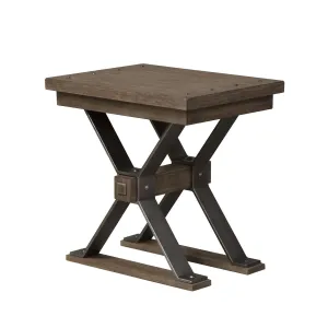 Liberty Sonoma Road Chair Side Table in Weathered Beaten Bark