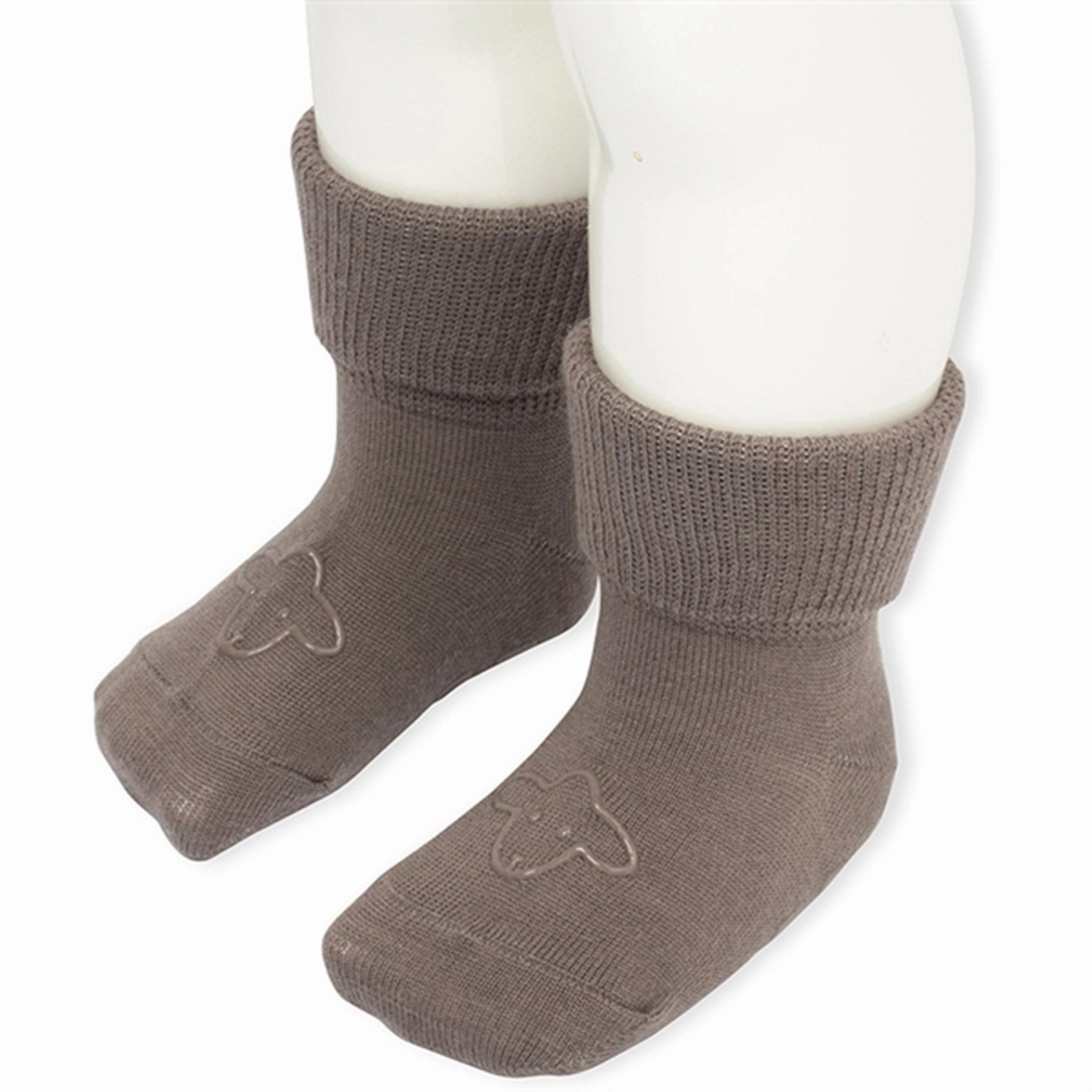 Hot Deals Today Lillelam Wool Socks Anti-Slip Brown