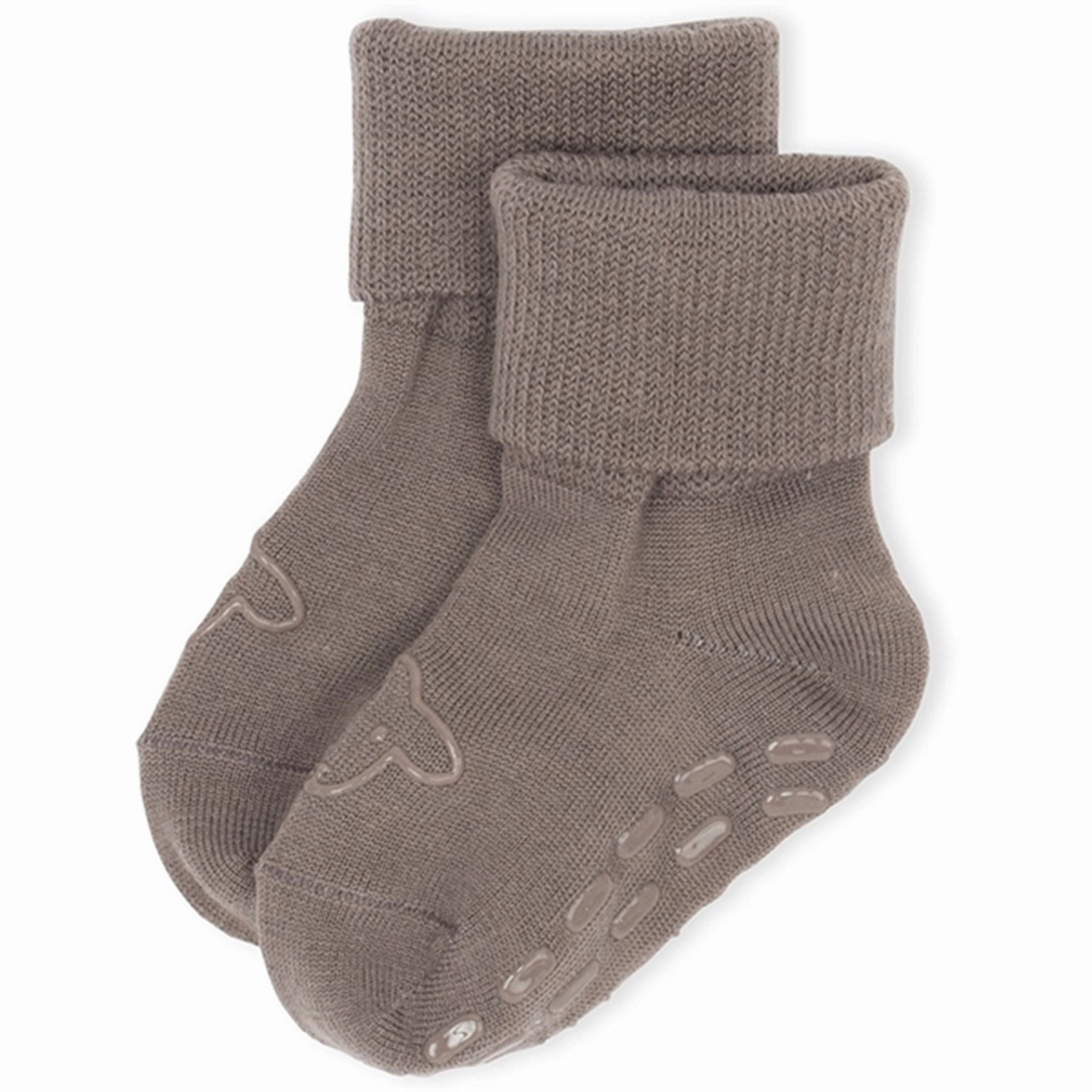 Lillelam Wool Socks Anti-Slip Brown Limited Stock Alert