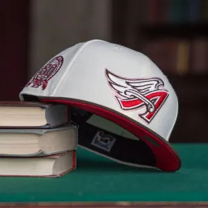 Hot Pick of the Day New Era 59Fifty Mlb Anaheim Angels 50Th Anniversary Two Tone / Red Uv Fitted Cap