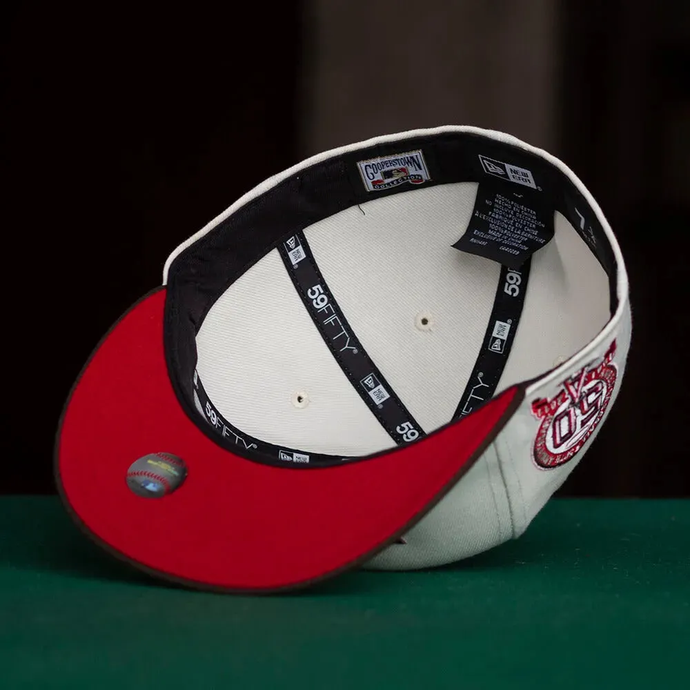 New Era 59Fifty Mlb Anaheim Angels 50Th Anniversary Two Tone / Red Uv Fitted Cap Best Seller Discount