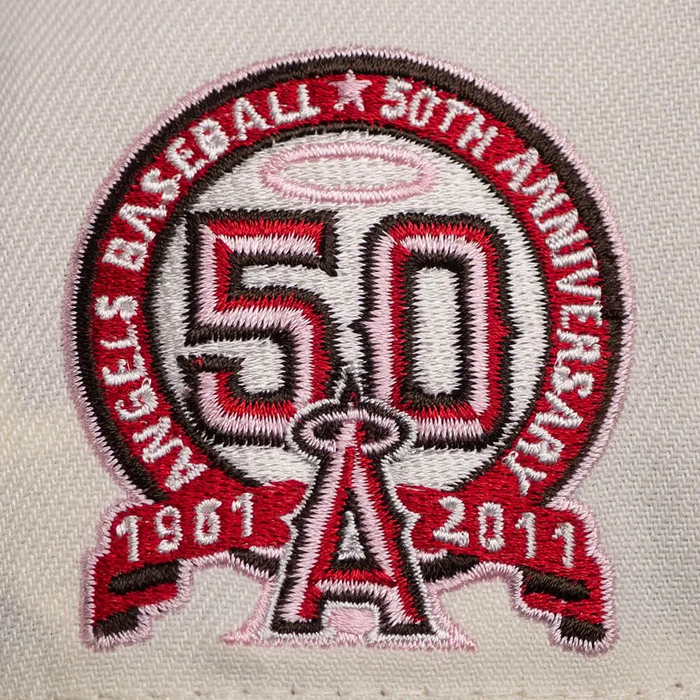 New Era 59Fifty Mlb Anaheim Angels 50Th Anniversary Two Tone / Red Uv Fitted Cap Hot Sale Today Gift Ideas Galore