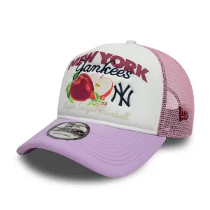 New Era 9Forty A-Frame Trucker Mlb New York Yankees Fruit Graphic Two Tone Snapback Cap Instant Discount Grab the Deal Now