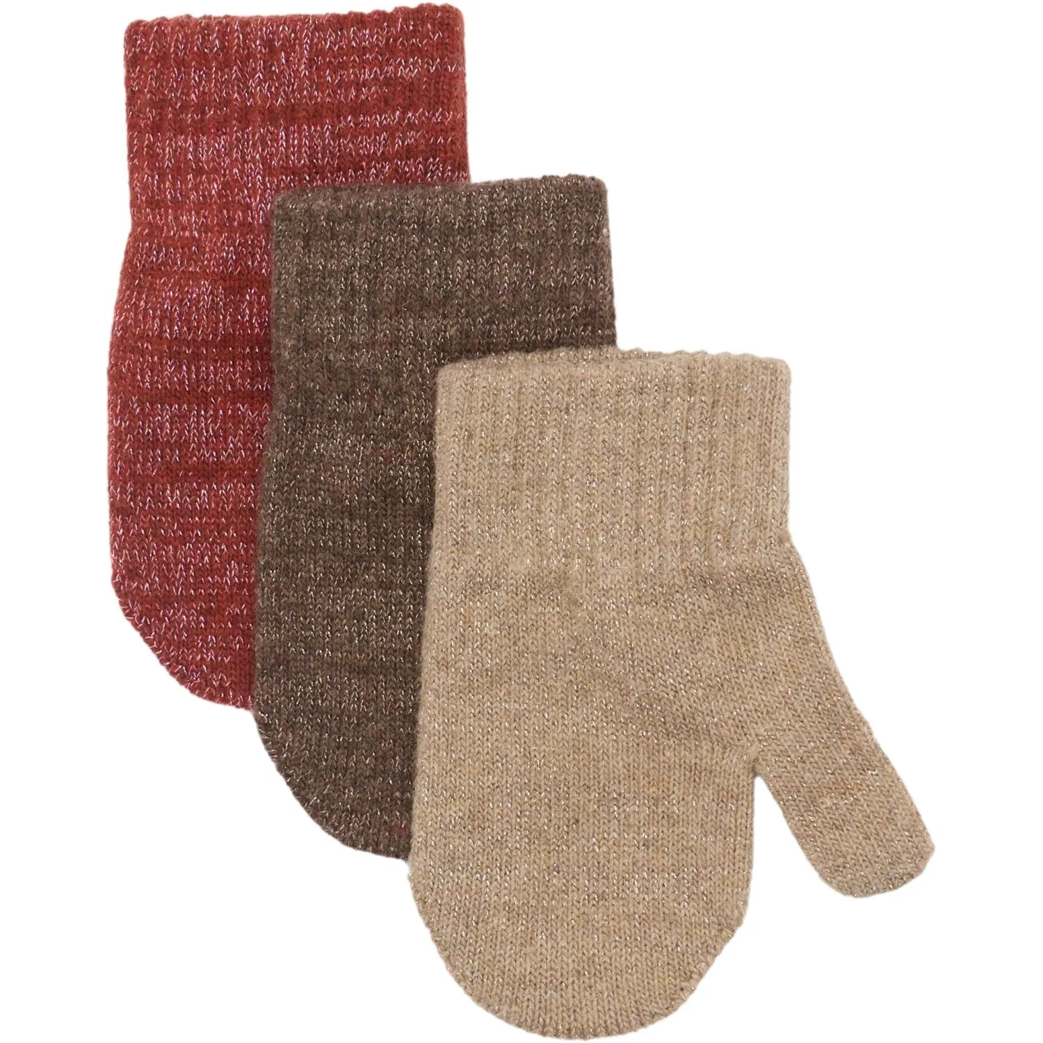 Mikk-Line Apple Butter-Chocolate Chip-Doeskin Magic Gloves 3 Pack With Lurex Shop the Best Deals