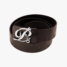 Weekend Sale Special Daily Hot Deal Men'S Monogram Leather Hc Belt Silver Black