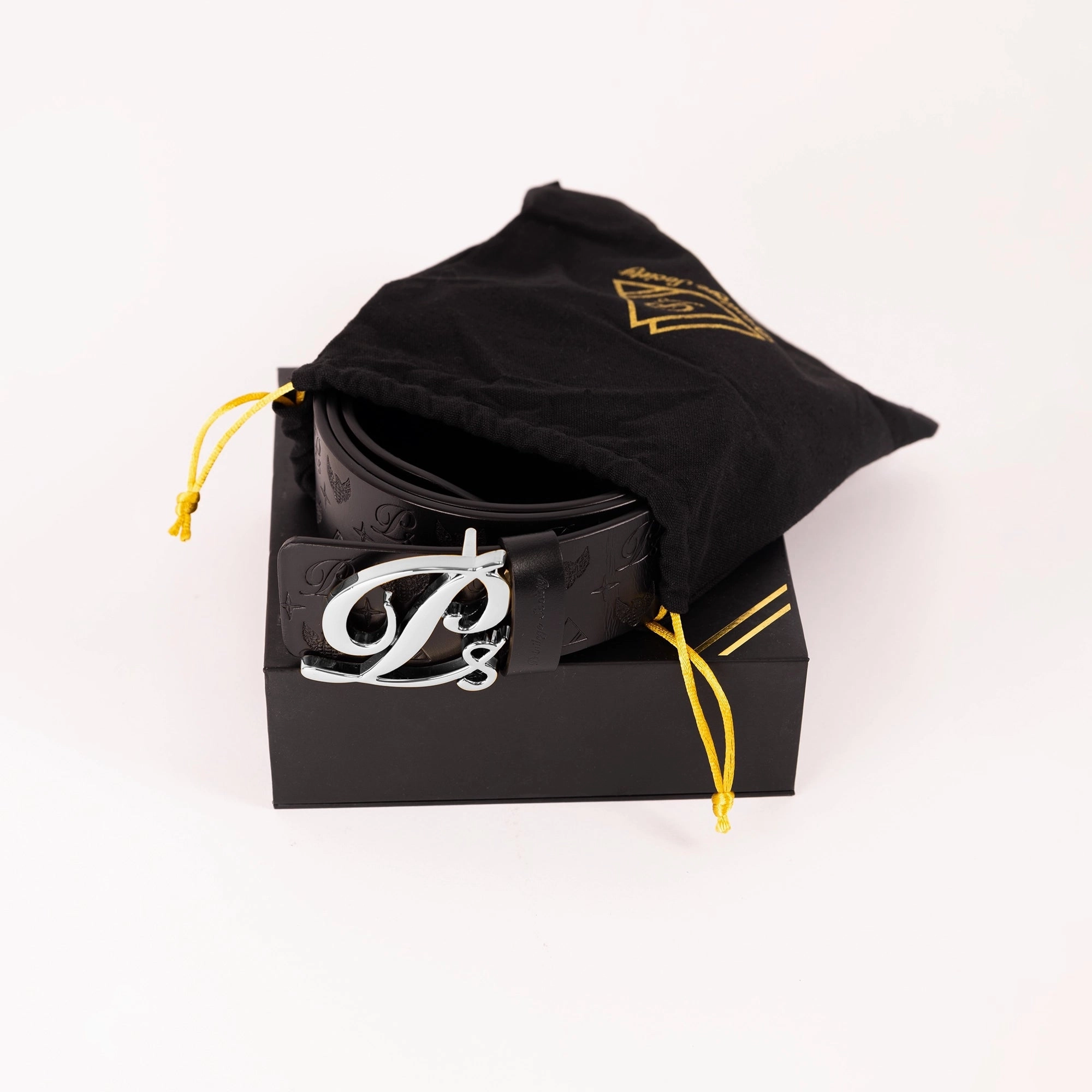 Men'S Monogram Leather Hc Belt Silver Black Steal Todays Offer Limited Stock Hot Deal