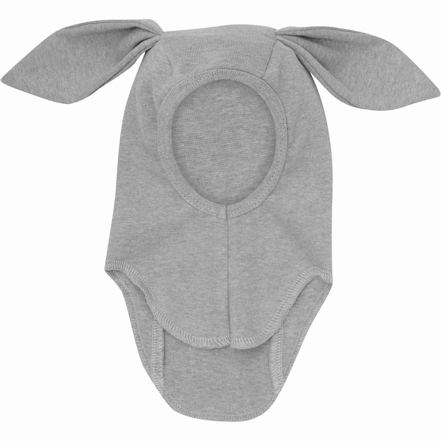 Shop & Save Big Huttelihut Medium Grey Melange Balaclava Ears Cotton Rib