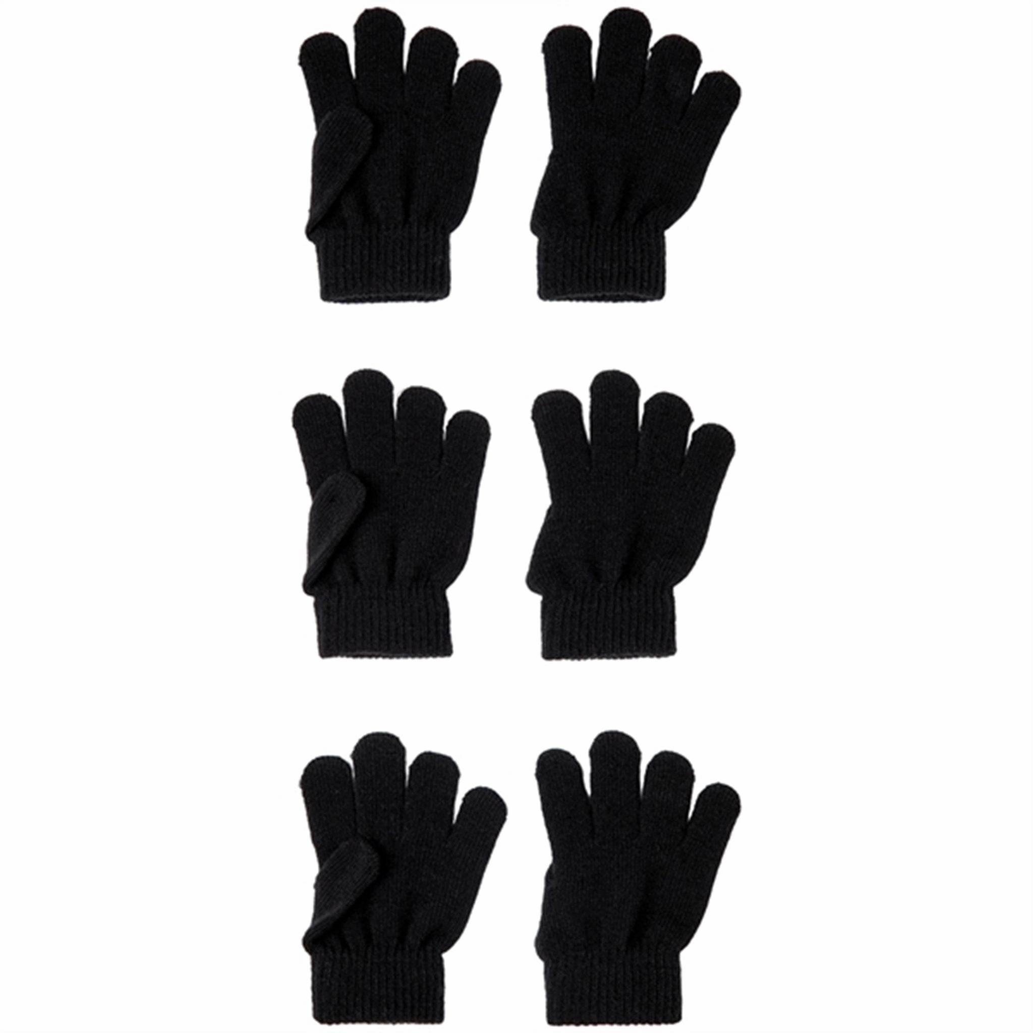 Name It Black Gloves Magic 3-Pack Noos Perfect Gift Sale Special Steal Event