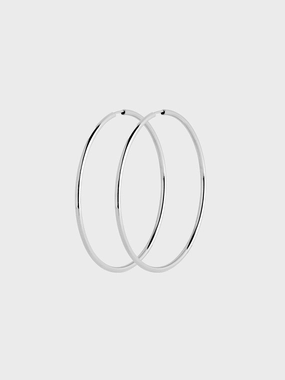 Todays Mega Savings Senorita 50 Hoop Earrings In Silver