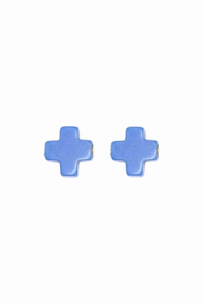Signature Cross Stud - Cobalt Todays Hot Pick Dont Wait! Save