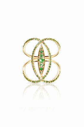 Tsavorite Marquis Ring In 18K Yellow Gold Save More Online Must-Have Gift Ideas
