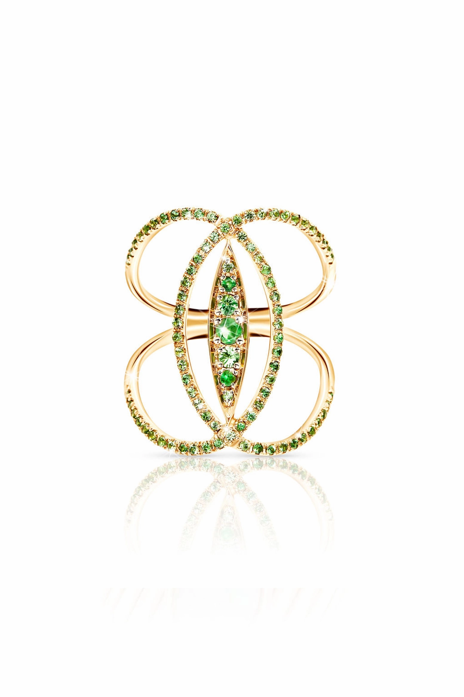 Tsavorite Marquis Ring In 18K Yellow Gold Save More Online Must-Have Gift Ideas