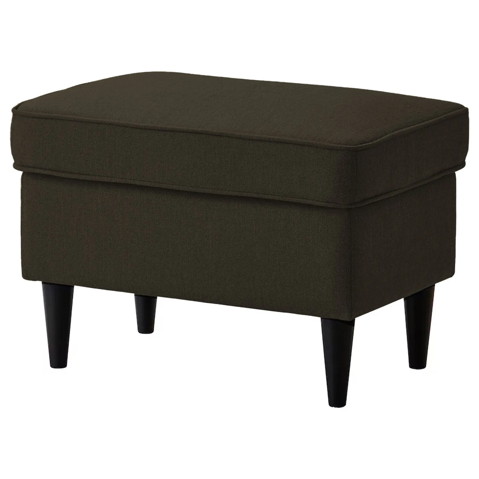 Linen Chair Footstool with Elegant Design - Dark Brown - E3