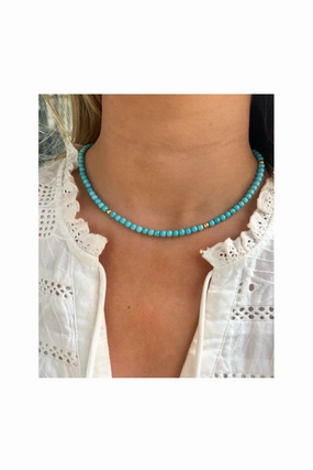 Liv James - Mini Turquoise Round Necklace Save Big Today