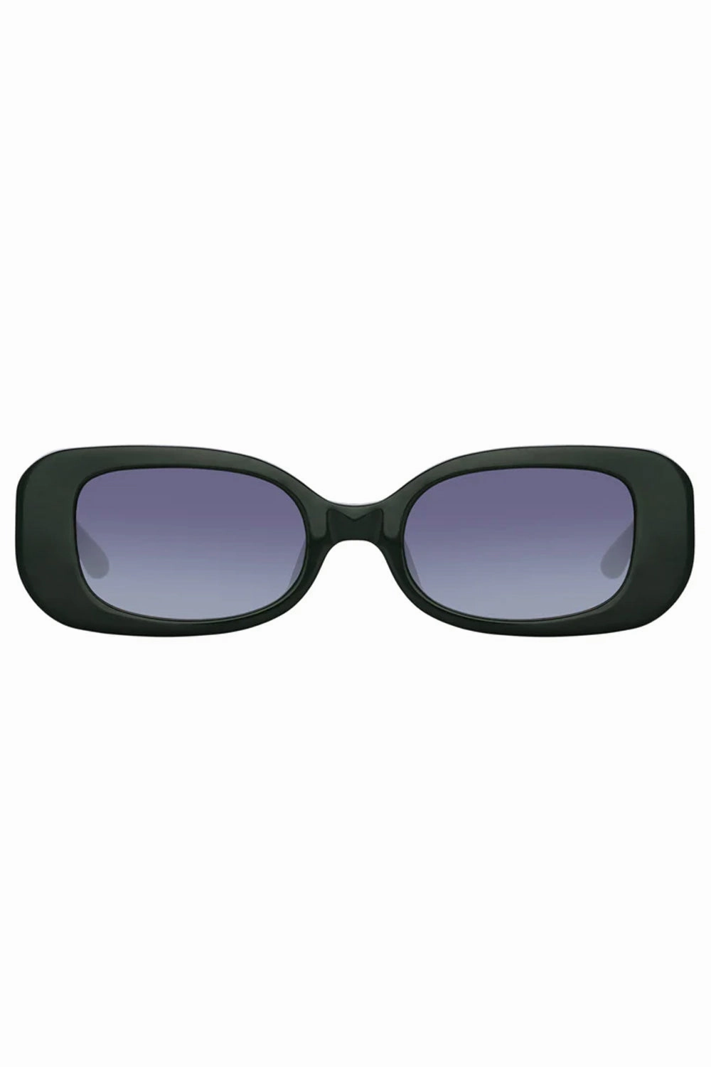 Lola Rectangular Sunglasses In Forest Green Limited Stock Offer