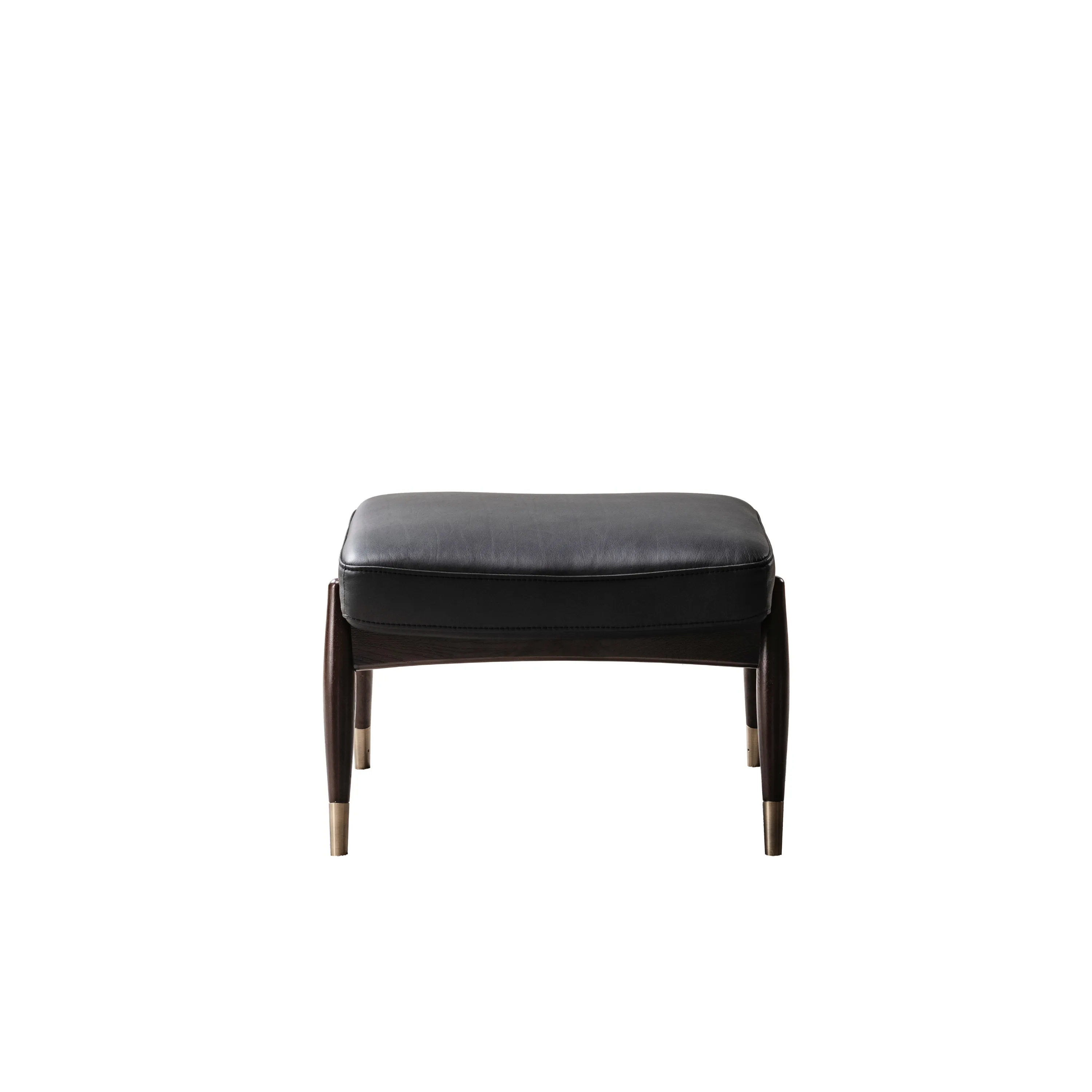 Lonut Black Accent Chair   Ottoman