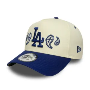 Hot Sale Today Los Angeles Dodgers Mlb Paisley White Blue Two Tone Green Uv / New Era 9Forty A-Frame