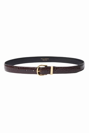 Big Savings Today Louise Embossed Belt In Dark Brown