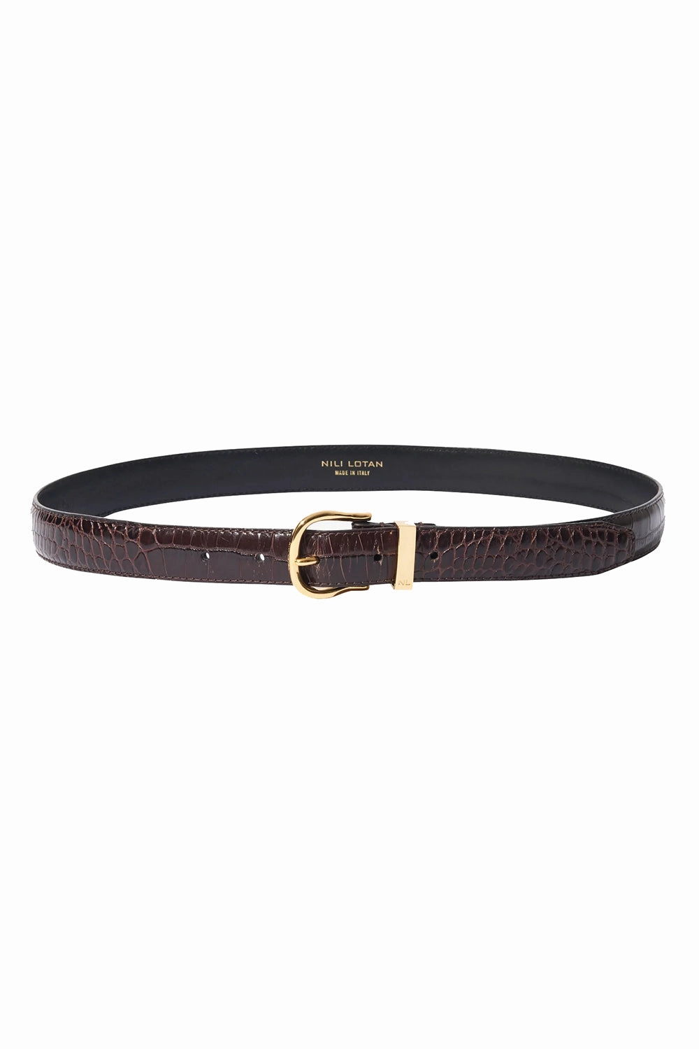 Big Savings Today Louise Embossed Belt In Dark Brown