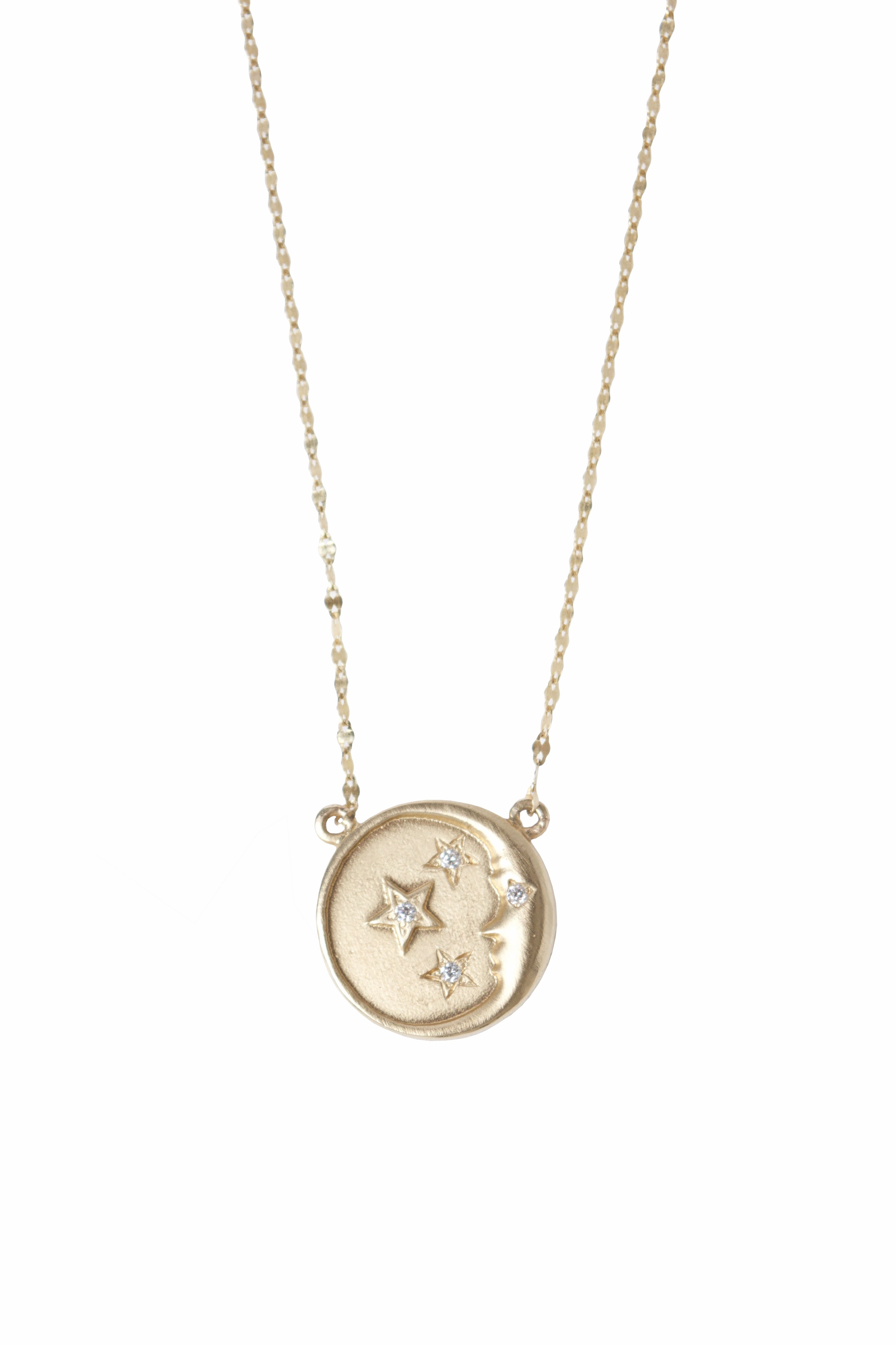 Man In The Moon And Stars Pendant Necklace Todays Mega Savings Best Seller Discount