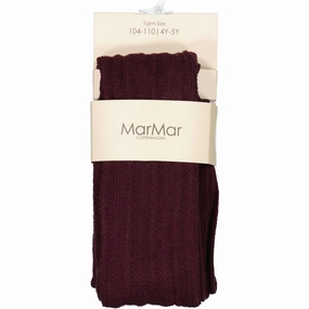 Special Price Today Big Price Drop Marmar Tights Pointelle Deep Mulberry Tights Pointelle