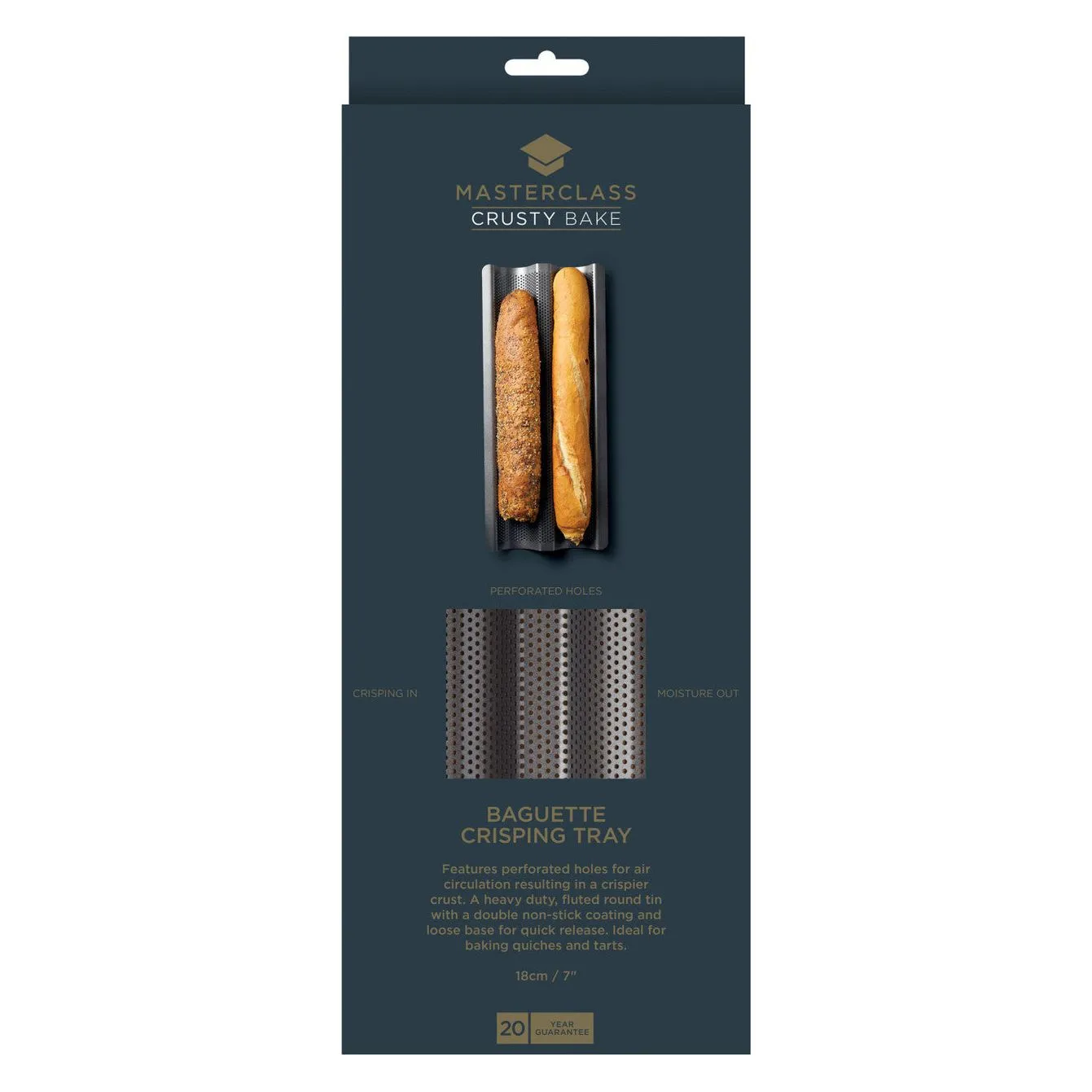 MasterClass Crusty Bake Non-Stick Baguette Tray