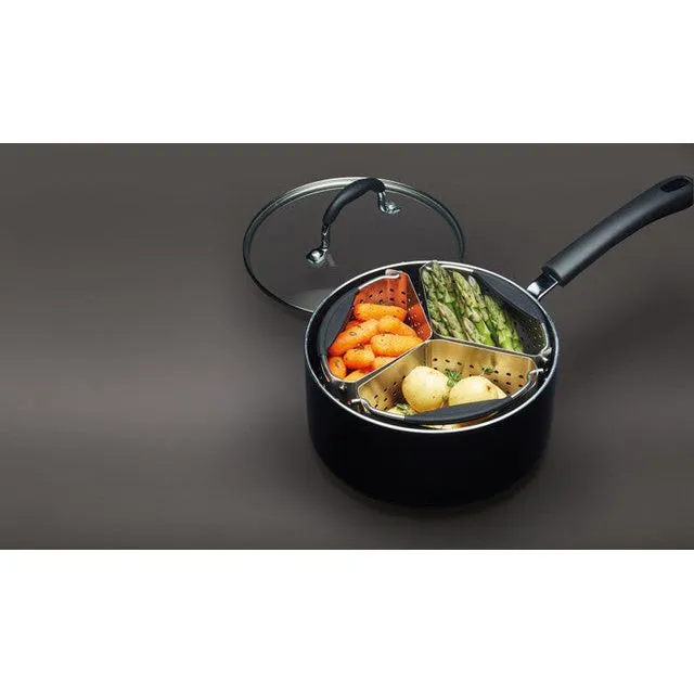 MasterClass Deep Pan Divider Steaming Baskets