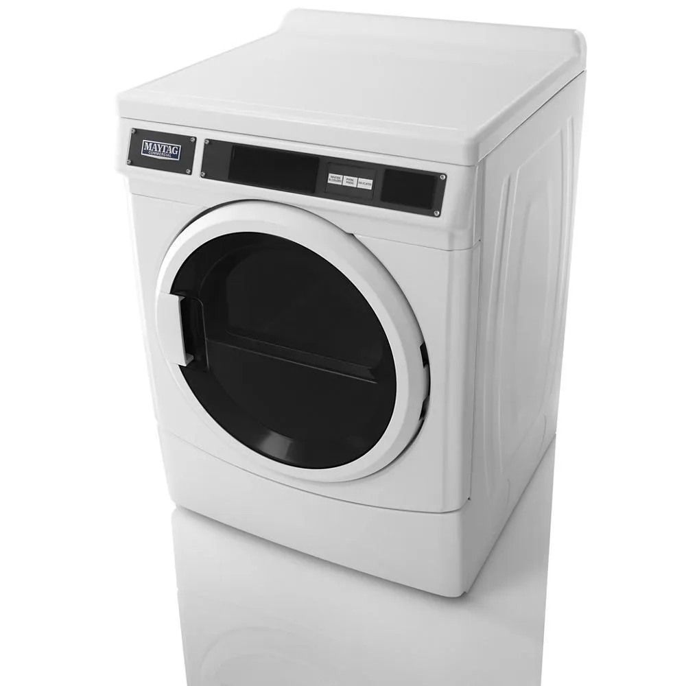 Maytag MDE28PRCYW Commercial Electric Dryer, Card Reader Ready Or Non-Vend