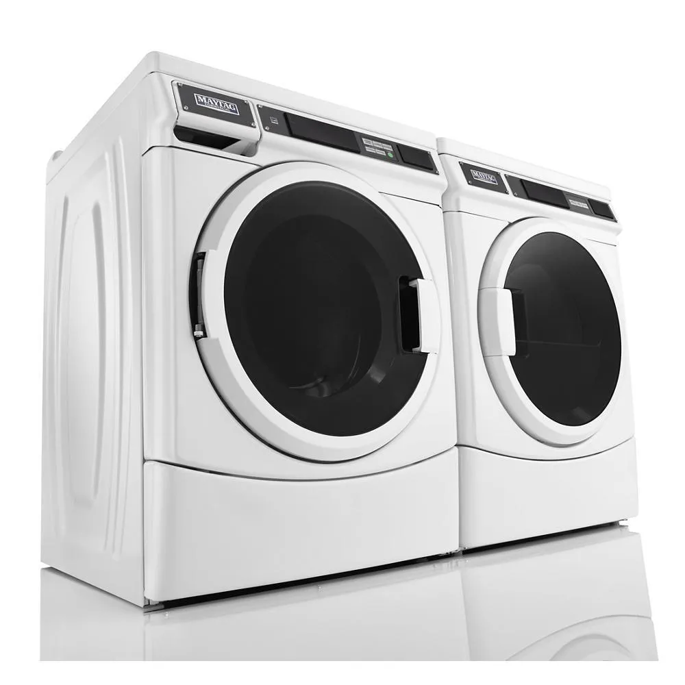 Maytag MDE28PRCYW Commercial Electric Dryer, Card Reader Ready Or Non-Vend