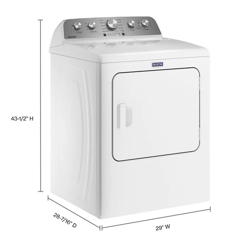 Maytag MGD5430MW Top Load Gas Dryer With Steam-Enhanced Cycles - 7.0 Cu. Ft.