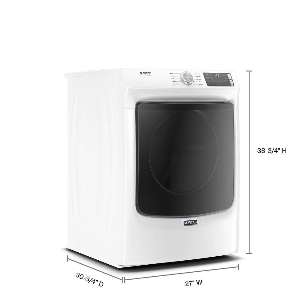 Maytag MGD5630HW Front Load Gas Dryer With Extra Power And Quick Dry Cycle - 7.3 Cu. Ft.