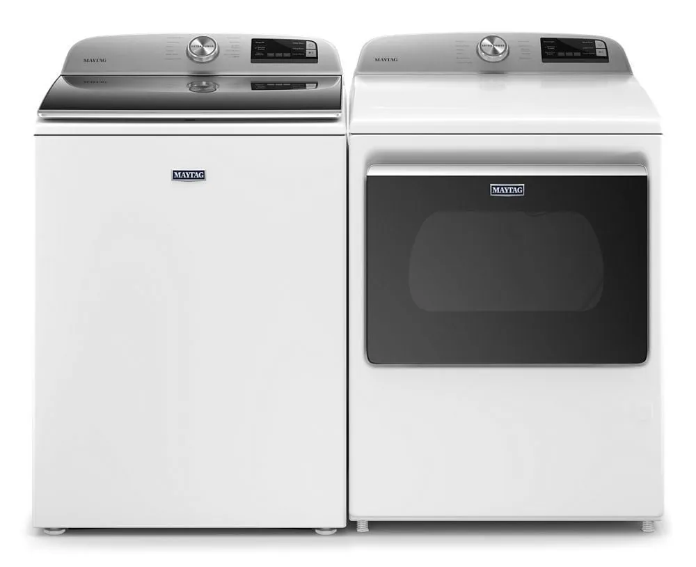 Maytag MGD6230HW Smart Capable Top Load Gas Dryer With Extra Power Button - 7.4 Cu. Ft.