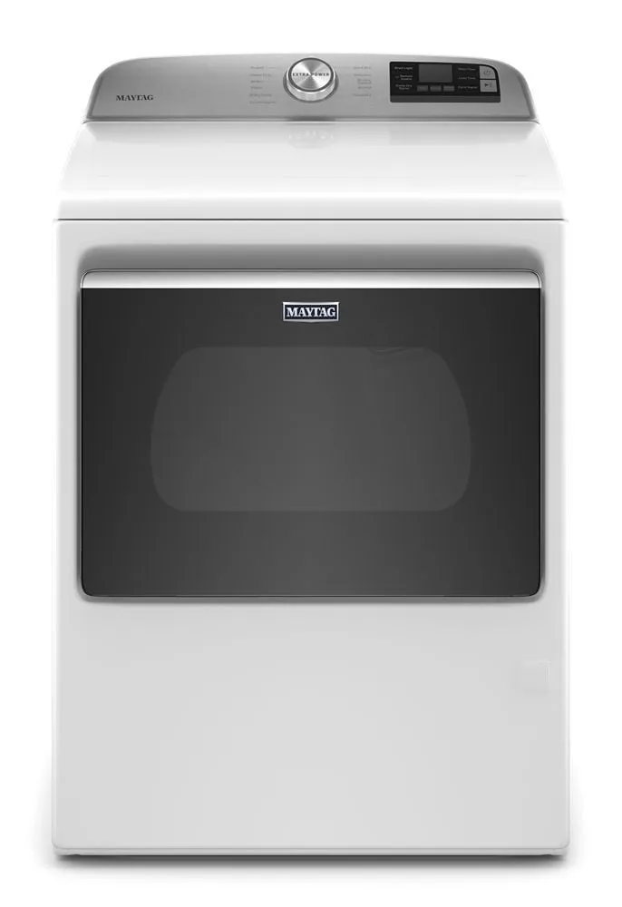 Maytag MGD6230HW Smart Capable Top Load Gas Dryer With Extra Power Button - 7.4 Cu. Ft.
