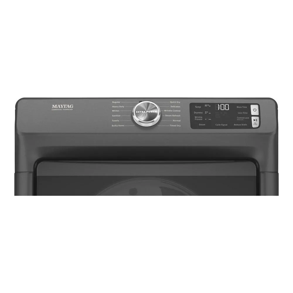 Maytag MGD6630MBK Front Load Gas Dryer With Extra Power And Quick Dry Cycle - 7.3 Cu. Ft.
