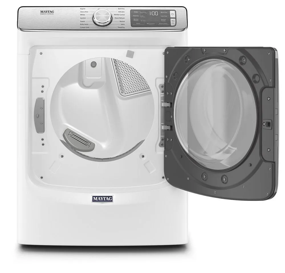 Maytag MGD8630HW Smart Front Load Gas Dryer With Extra Power And Advanced Moisture Sensing With Industry-Exclusive Extra Moisture Sensor - 7.3 Cu. Ft.