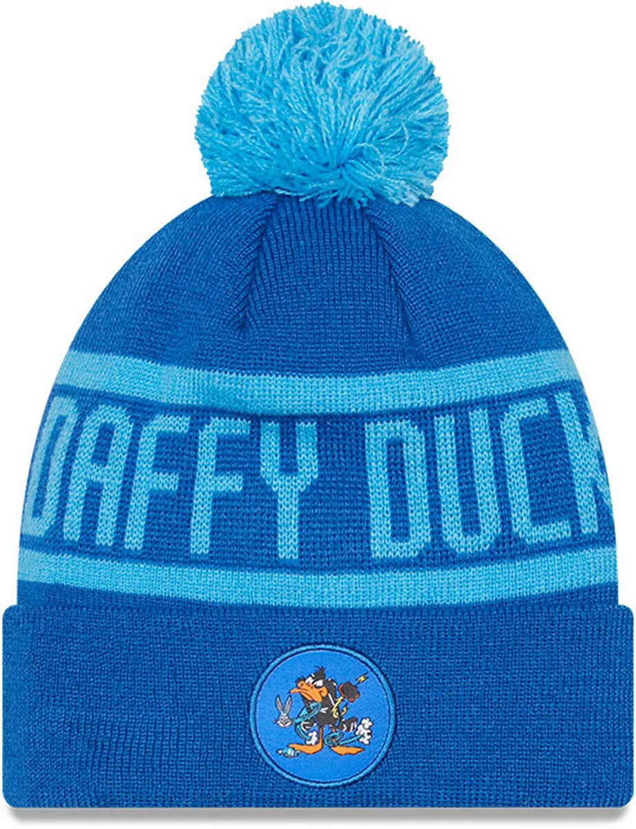 Daffy Duck New Era Kids Looney Tunes Jake Cuff Knit Bobble Hat Hot Sale Frenzy