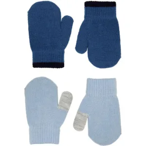 Molo Dusty Blue Kenny Knit Mittens Unmissable Deal Today