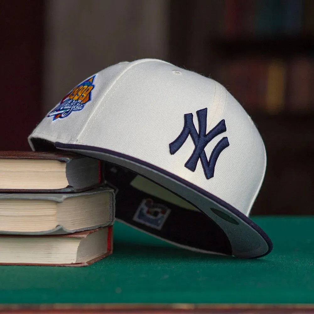 New Era 59Fifty Mlb New York Yankees Ws 1999 Two Tone / Grey Uv Fitted Cap Todays Mega Savings Unmissable Deal Today