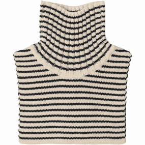 Fub Ecru/Dark Navy Neckwarmer Steal Todays Offer