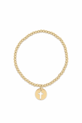 Flash Sale Alert Grab Your Hot Pick Classic Gold 3Mm Bead Bracelet- Blessed Gold Disc