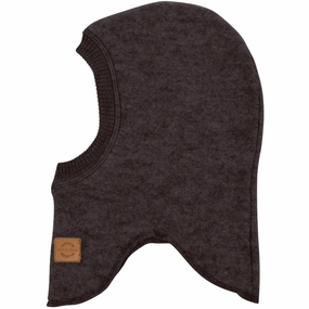 Flash Pick Today Mega Discount Event Mikk-Line Dark Brown Melange Wool Balaclava