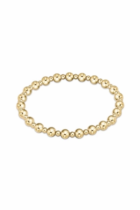 Dont Miss Todays Deal Extends Classic Grateful Pattern 5Mm Bead Bracelet - Gold