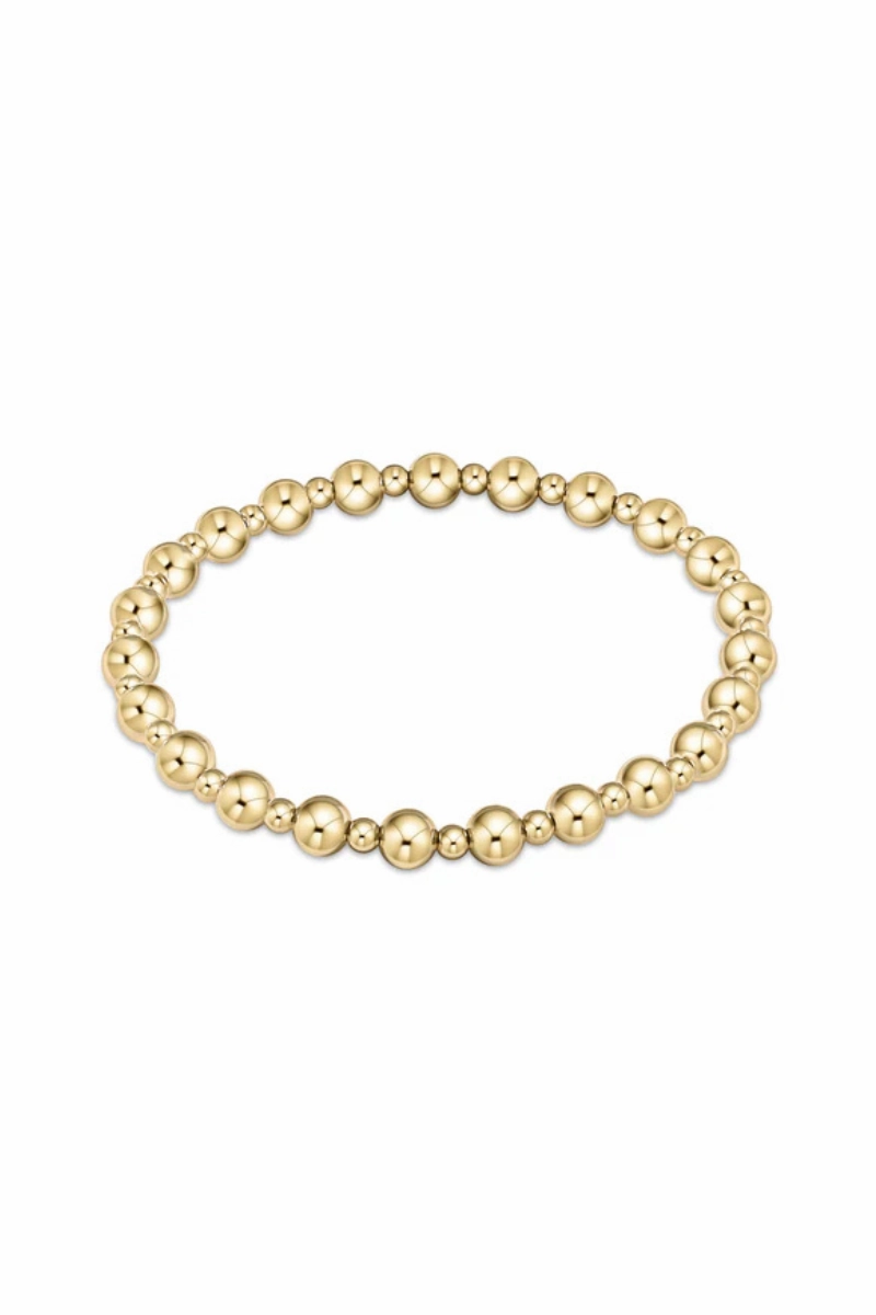 Dont Miss Todays Deal Extends Classic Grateful Pattern 5Mm Bead Bracelet - Gold
