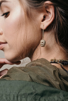 Trending Deals Today Diamond Skull Singlet Earring