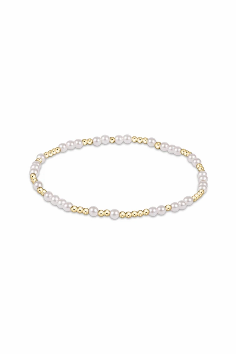 Hope Unwritten 3Mm Bead Bracelet - Pearl Limited Edition Offer